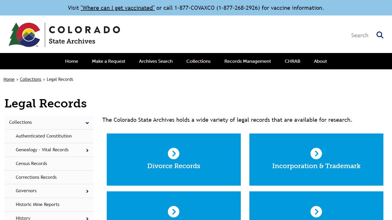 Legal Records | Archives - Colorado